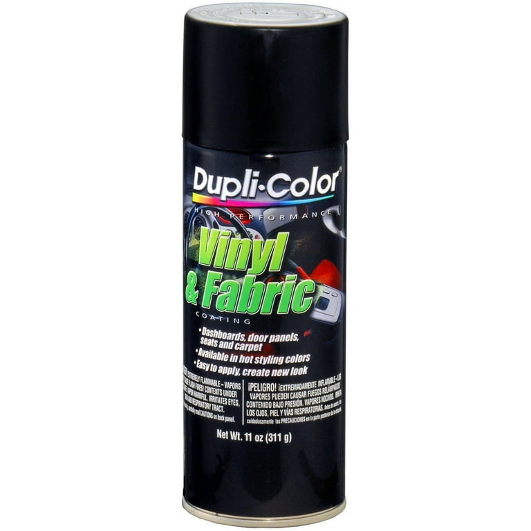 Duplicolor HVP106 Vinyl & Fabric Spray Paint Flat Black - 11 oz – Heintz  Sales