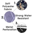 thumbnail image 5 of 4PCS/Set Pop Music Shower Curtain, Electric Guitar Drum Kit Microphone Musical Instruments Cool Modern Bathroom Decor, Waterproof Fabric Shower Curtain, Non-Slip Bath Rugs Toilet Mats, Band, 5 of 7