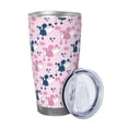 thumbnail image 2 of KLL Cartoon Poodle Dog Print 40oz Stainless Steel Insulated Car Cup with Spillproof Lid - Keep Your Drink Hot or Cold on the Go-Straw Three-piece Set, 2 of 8