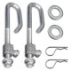 thumbnail image 1 of GX24864 GX21718 Deck Lift Hanger Rod Kit for 14M7465 GX26085 24M7053, for E130 Deck Lift Link Kit Set of 2, 1 of 5