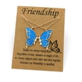 thumbnail image 6 of DESIGNICE 2026 New Friendship Butterfly Necklace Simple Best Friend Oil Drop Stitching Colorful New Female Fashion Gold Silver Two Piece Jewelry Accessories Gift, 6 of 7