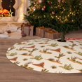 thumbnail image 6 of Sikiie Tropical Desert 30-48 inches {designName} Print Christmas Tree Skirt Snowman Xmas Tree Skirt with Edge Christmas Decorations for Holiday Party48", 6 of 7