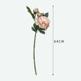 thumbnail image 6 of HEVIRGO 2PCS Artificial Flower Bright Color Multipurpose Silk Cloth Fadeless Vivid Simulation Peony Bouquet Home Garden Wedding Decoration ,Light Purple, 6 of 8