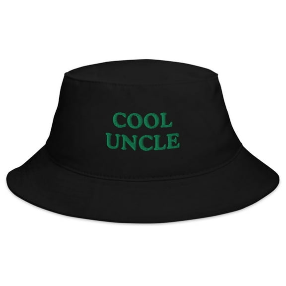 Cool Uncle Embroidered Bucket Hat (Black)