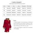 thumbnail image 2 of Women's Long Sleeves Dress Zipper Bodycon Mini Dress Ruffle Hem Round Neck Cocktail, 2 of 8