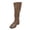 Khaki, variant on Viluyesy Womens Knee High Boots Square Toe Low Block Heel Stretch Faux Leather Wrinkle Resistant Pull On Dress Boots Black Size 7.5