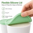 thumbnail image 4 of GlamourGarden Green Plastic Stackable Ice Cream Food Storage Container (2 Count), 4 of 9