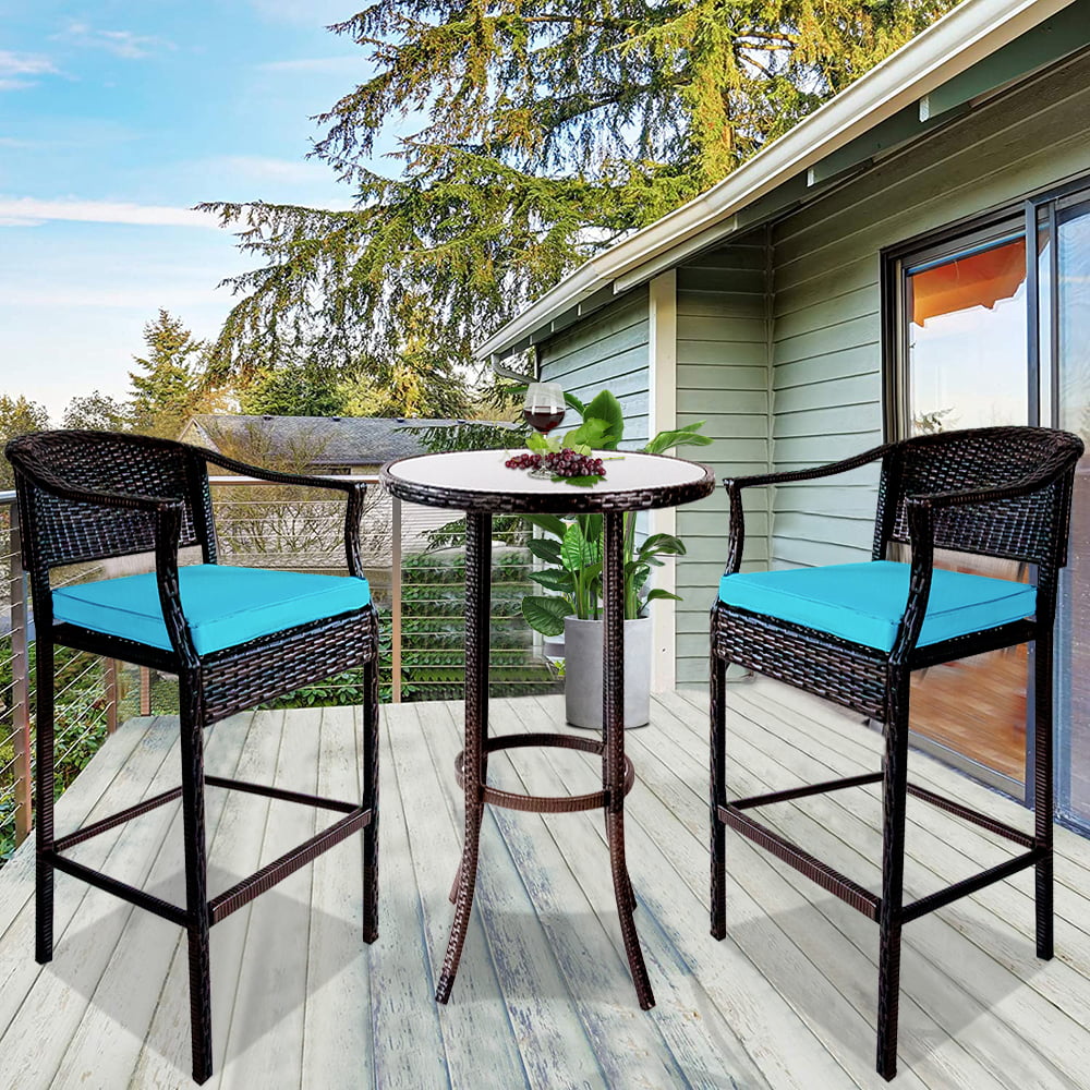 Patio Furniture High Top Table And Chairs : Furniture Table Outdoor ...