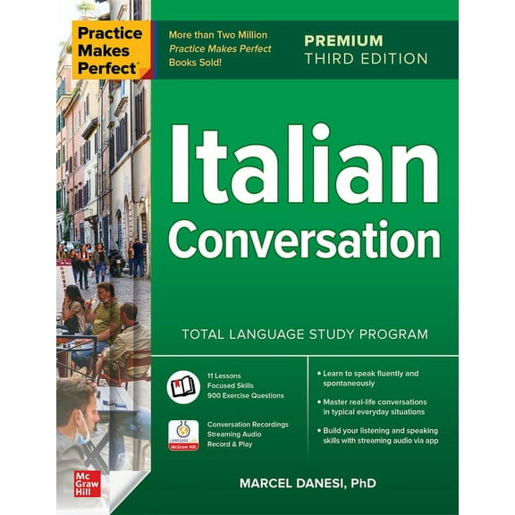 Practice Makes Perfect: Italian Conversation, Premium Third Edition, (Paperback)