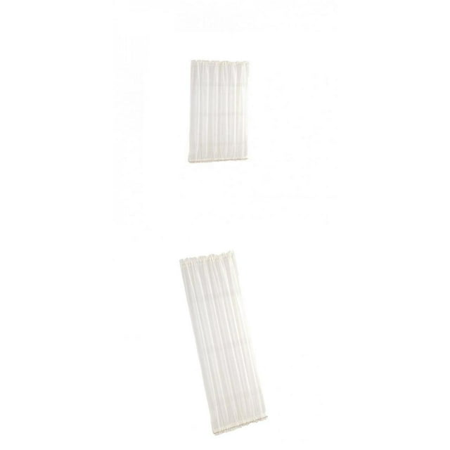 2 Cortinas Blancas para Puertas Francesas, Cortinas para Tratamiento de Ventanas, Paneles para Cocina, Dormitorio Soledad Panel de cortinas de puertas francesas