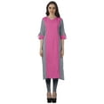 thumbnail image 1 of Moomaya Vêtements Ethniques pour Femmes Kurta Punjabi Longue Droite pour Femmes Robe Indienne Décontractée, 1 of 6