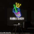 thumbnail image 4 of Glowneon Bubble Queen Neon Sign, Bubble Milk Tea Shop Wall Led Light, 4 of 5