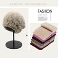 thumbnail image 1 of LinYooLi The New Thickened Pine Pile -Keeping Pile Hats Version Versatile Winter Large Head Enclosure Ear And Knitted Woolen Hat Girl, 1 of 9