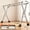 Double rod adjustable 53.15-78.74in, variant on General Clothes Drying Rack, 78.74 Inches Folding Outdoor Indoor, Foldable Laundry Drying Rack, Telescopic Fan 53-78.74In, Metal Clothesline for Bathroom, Balcony, Easter, Drying Racks