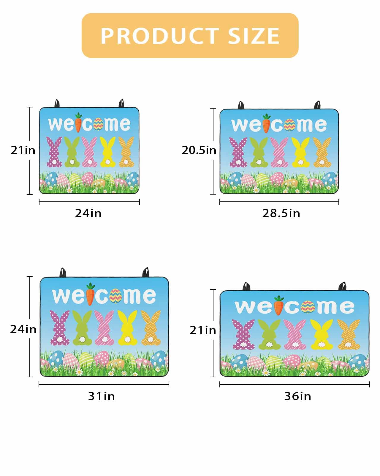 Large Induction Cooktop Protector Mat Easter Stove Top Covers for Electric Stove, Spring Flora Colorful Eggs Botanical Pastoral Decorative Stove Burner Cover Mats, Glass Top Stove Cover