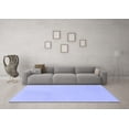 thumbnail image 3 of Ahgly Company Indoor Square Solid Blue Modern Area Rugs, 8' Square, 3 of 4