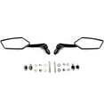 thumbnail image 2 of Krator Custom Rear View Mirrors Black Pair w/Adapters Compatible with Buell Lighting XB9SX XB12S Firebolt XB9R XB12R, 2 of 4