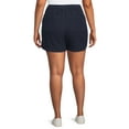 thumbnail image 5 of Terra & Sky Women's Plus Size Pull-On Drawstring Linen Shorts, 5 of 5