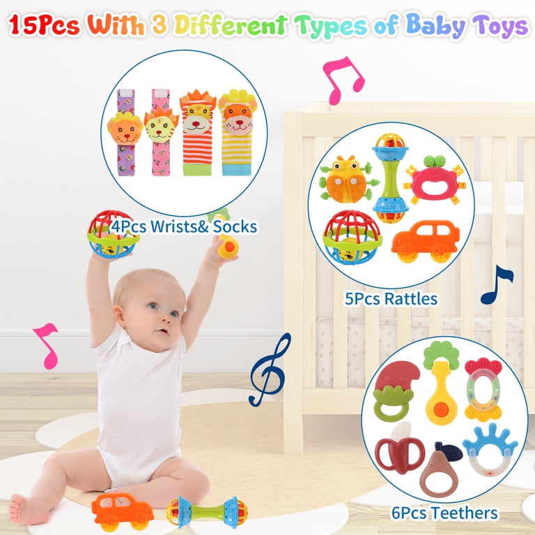 Kaboer 18-Piece Baby Rattles and Teethers Set photo 3