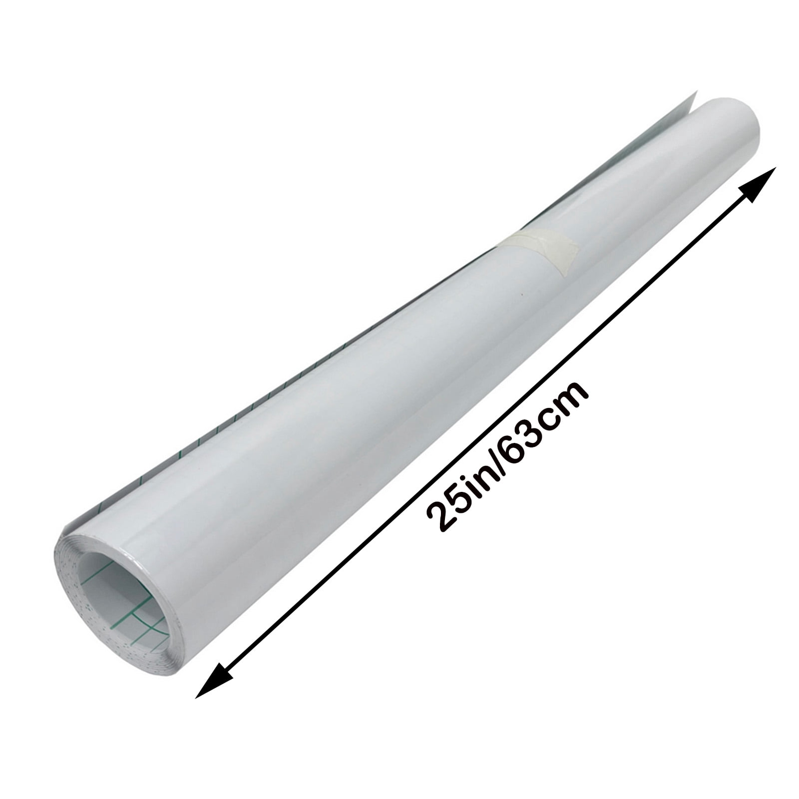 25"x180" Glossy Double Sided Adhensive Laminating Film 3Mil Cold Roll Laminating Film