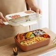 thumbnail image 5 of sruoe Bento Box, Lunch Boxes for Adults, bento box lunch, Portable Leakproof Heated Bento Container, Microwave Safe Heated Lunch Boxes for Storage Home Office Work Study, Plastic, 5 of 6