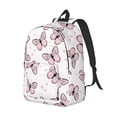thumbnail image 2 of Balery Butterflies (2) Vintage Canvas Backpack for Men and Women - Large Capacity, Durable Travel Laptop Bag for School, Work, Hiking, and Outdoor Activities, 2 of 7