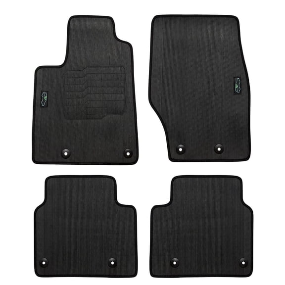ecoMats All Weather Floor Mats for 2021 to 2026 Grand Cherokee L (6 or 7 Seat) not for Regular Grand Cherokee, Front and Rear, Odorless