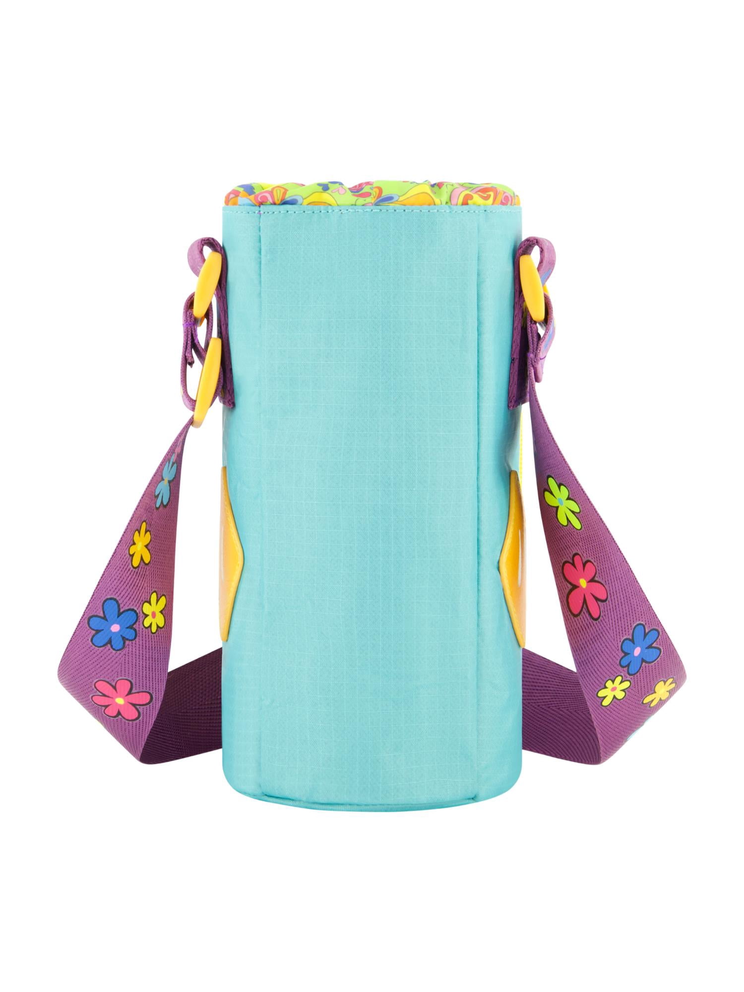 Scooby Doo Water Bottle Holder, Crossbody Sling Carrier Bag with Adjustable Shoulder Strap, 25 oz, Multi