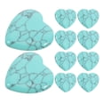 thumbnail image 1 of Miangastore Jewelry Component Turquoise Stone Heart 10Pcs 0.8x0.8x0.2In, 1 of 9