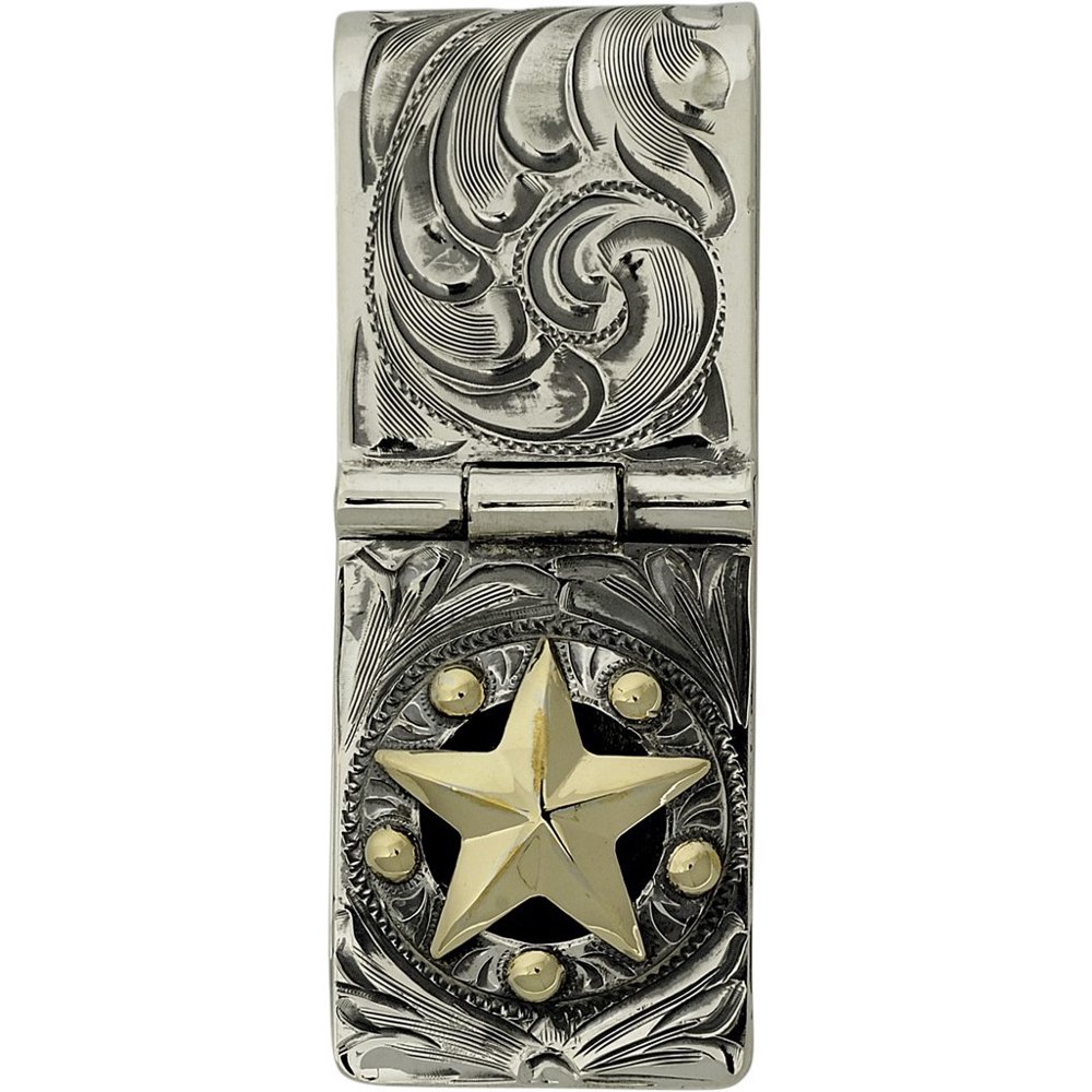 Vogt Silversmiths Vogt Western Men Badge Money Clip Star Hinge Cam 1