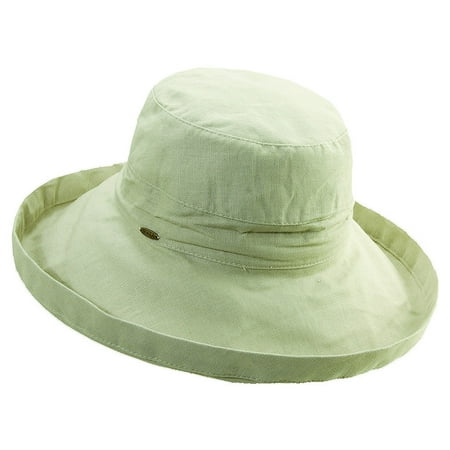 Scala Collezione Women's Cotton Big Brim Hat BEIGE O/S
