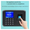 thumbnail image 3 of Fingerprint Time Attendance Machine Biometric Recorder Fingerprint Time Clock for Employees Business, 3 of 7