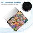 thumbnail image 2 of FORMRS 15"-15.6" Laptop Sleeve Protective Case Soft Carrying Quilted Computer Bag Cover, Purple Cityscape Painting, 2 of 7