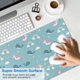 thumbnail image 4 of Long Mouse Pads for Desk,Blue Cartoon Unicorn and Narwhal Rainbow Cloud Desk Mats on Top Of Desks, Desk Mouse Pad Extra Large with 3mm Non-Slip Base and Stitched Edge for Gaming,Work,Home 31.5"x11.8", 4 of 5