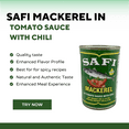 thumbnail image 4 of Safi Mackerel in Tomato Sauce with Chili-15oz-Seafood Delight With Chilli, 4 of 5