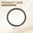 thumbnail image 2 of 20pcs Split Keychain Rings, 30mm Round Flat Keyrings Stainless Steel Open Key Chain Ring Dog Tag Rings for DIY Keychain Craft Lanyard, 1.8mm Thick, Black, 2 of 6