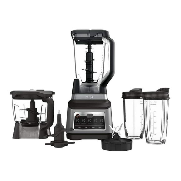 Ninja Professional BN801 Kitchen System Plus - Blender - 2.3 qt - 1.4 kW - black/stainless steel