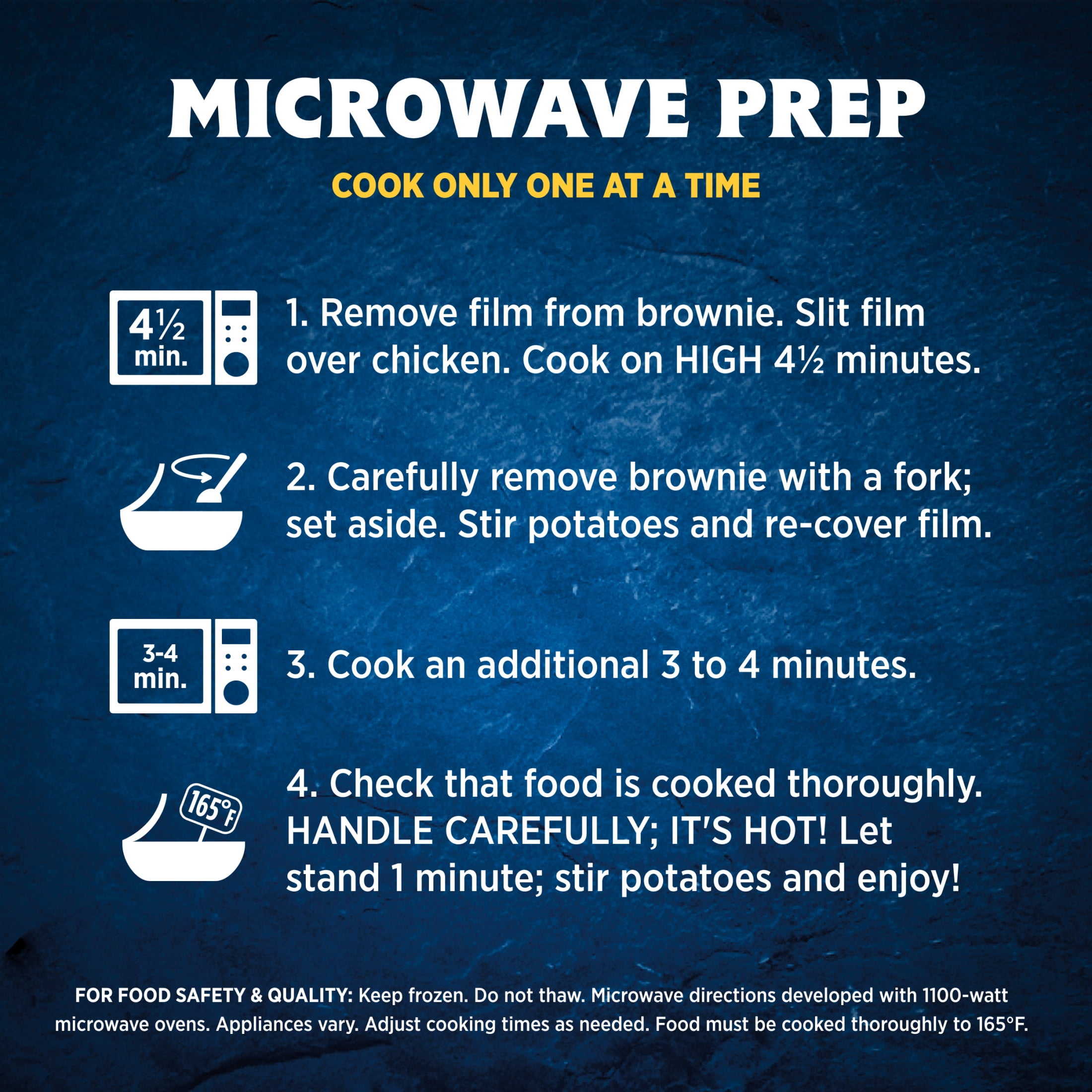 Hungry-Man Selects Classic Fried Chicken, 39g Protein, Frozen Meal, 16 oz.