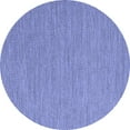 thumbnail image 1 of Ahgly Company Machine Washable Indoor Round Abstract Blue Contemporary Area Rugs, 7' Round, 1 of 4