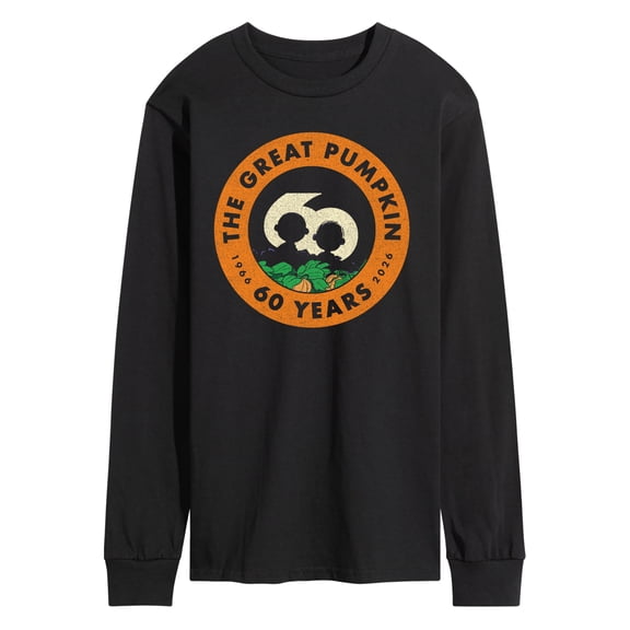 Peanuts - Great Pumpkin 60th Logo Men's Long Sleeve Graphic T-Shirt