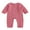 Red, variant on Argulvti Baby Boy Girl Cotton Romper Short Sleeve One Piece Jumpsuit Button Front Bodysuits 0-18M