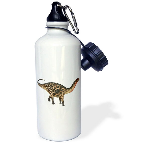 3dRose, Dicraeosaurus Walking and Calling, Flip Straw 21oz Water Bottle