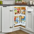 thumbnail image 2 of Rev-A-Shelf 24 Inch Lazy Susan Kidney Polymer 2-Shelf, White, 3472-24-11-52, 2 of 10