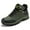 Armygreen, variant on Ecetana Mens Waterproof Hiking Boot Outdoor Anti-Slip Shoes, Black 7.5