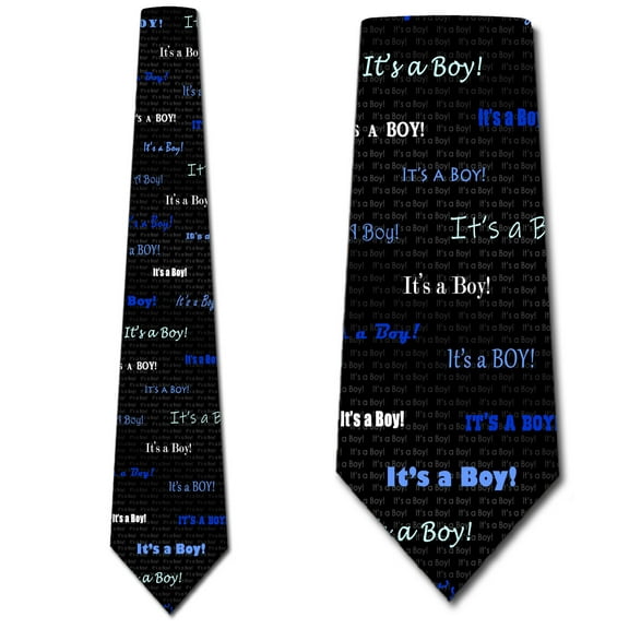 It's a Boy! - Gender Reveal  Necktie Mens Tie by Three Rooker
