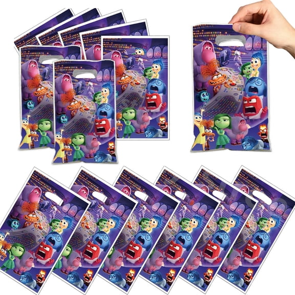 30 PCS Inside Out Gift Bags Candy Cookie Packing Bags Inside Out Treat Favor Bag Inside Out Goodie Bags
