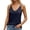 Blue, variant on Summer Womens Tank Tops Women's Casual And Fashionable Solid Color V Neck Sleeveless Double Braided Mini Top With Straps,Green
