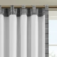 thumbnail image 2 of Madison Park Indoor Modern Curtain Rod Pocket and Back Tab, 50" x 84", Gray, 2 of 7