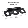 thumbnail image 2 of Battery Holder, Wrought Iron 18V Battery Storage, 18V Battery Holder , Mount Wall Rack with 3 Slot.pa, 2 of 5