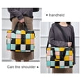 thumbnail image 6 of FORMRS 16" Laptop Bag Carrying Sleeve Case with Handle Travel Shoulder Briefcase, Yellow Checkered Pattern, 6 of 8